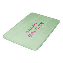 Alfombrilla De Baño Minimalista nombre personalizado moderno