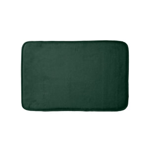 Alfombrilla De Baño Minimalista pino oscuro verde liso