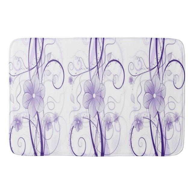 Alfombrilla De Baño Miriam Purple Bath Mat (Anverso)