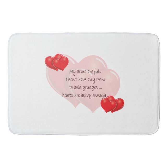 Alfombrilla De Baño Mis brazos están llenos (Anverso)