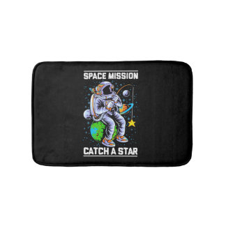 Alfombrilla De Baño Misión Espacial Astronauta Atrapa Una Estrella
