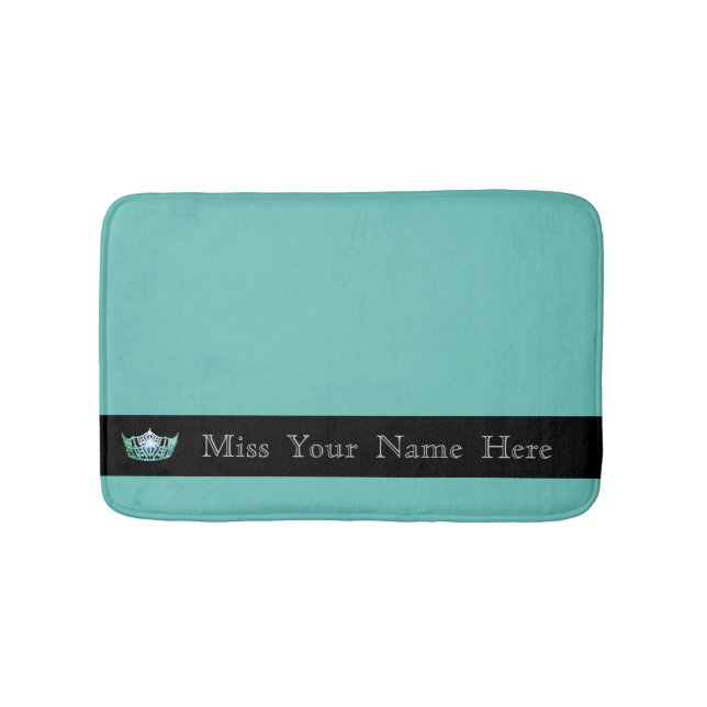 Alfombrilla De Baño Miss América Aqua Crown Bath Mat (Anverso)