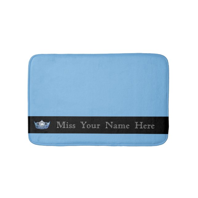 Alfombrilla De Baño Miss America Blue Crown Bath Mat (Anverso)