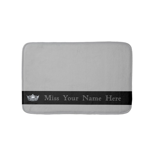 Alfombrilla De Baño Miss America Silver Crown Bath Mat (Anverso)