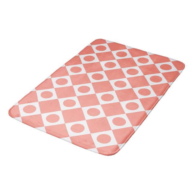Alfombrilla De Baño Mod Retro 60's Cantaloupe Bath Mat (Angular)