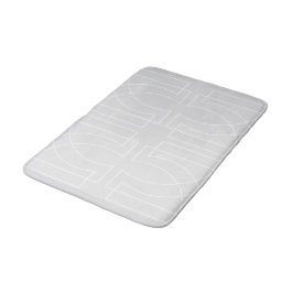 Alfombrilla De Baño Moda de patrón geométrico moderno gris