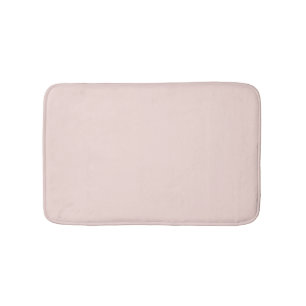 Alfombrilla De Baño Moda elegante de color rosa sólido sólido negro