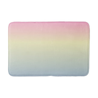 Alfombrilla De Baño moda giratoria unicornio arcoiris púrpura rosa