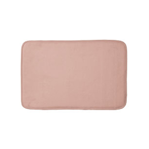 Alfombrilla De Baño moda moderna y sólida rosa polvoriento minimalista