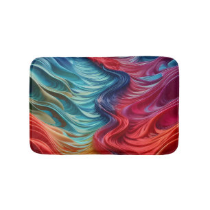 Alfombrilla De Baño Moda Océano azul marino rojo moderno