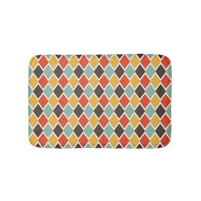 Alfombrilla De Baño Moda tribal de ikat moderna (Anverso)