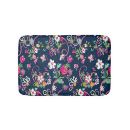 Alfombrilla De Baño Moda Vintage Flores Girly