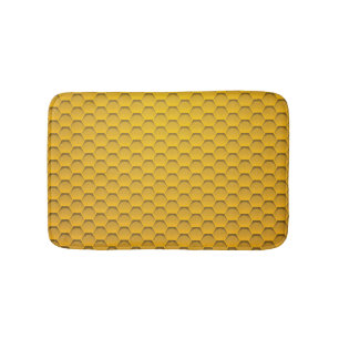 Alfombrilla De Baño Modelo amarillo del panal