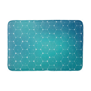 Alfombrilla De Baño Modelo azul de la DNA del trullo