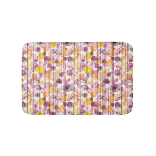 Alfombrilla De Baño Modelo blanco rayado manchado