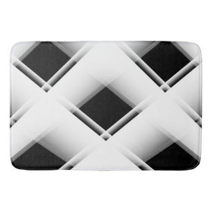 Alfombrilla De Baño Modelo blanco y negro