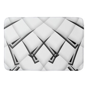 Alfombrilla De Baño Modelo blanco y negro