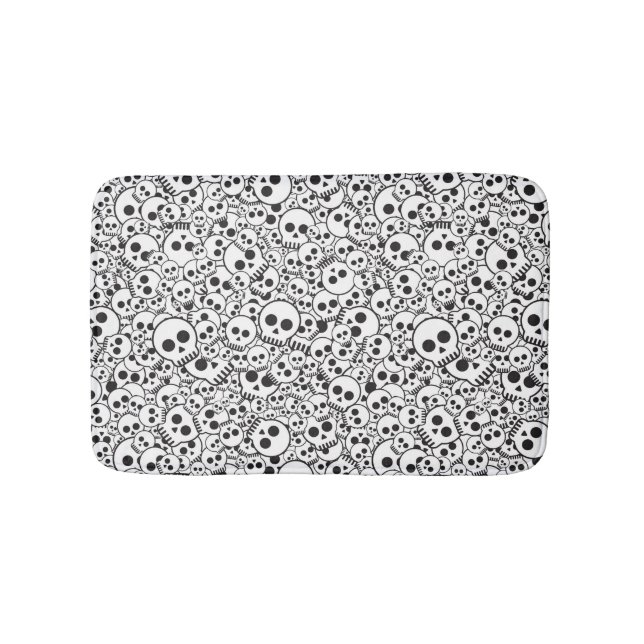 Alfombrilla De Baño Modelo con los cráneos (Anverso)