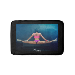 Alfombrilla De Baño Modelo De Gimnasio Femenino Split Thunder_Cove  
