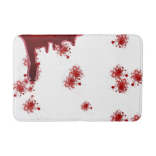 Alfombrilla De Baño Modelo de goteo de las salpicaduras de la sangre