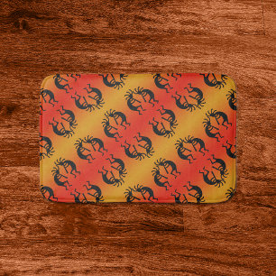 Alfombrilla De Baño Modelo de Kokopelli del diseño del sudoeste de Su