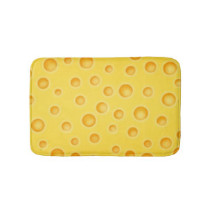 Alfombrilla De Baño Modelo de la textura de Cheezy del queso suizo