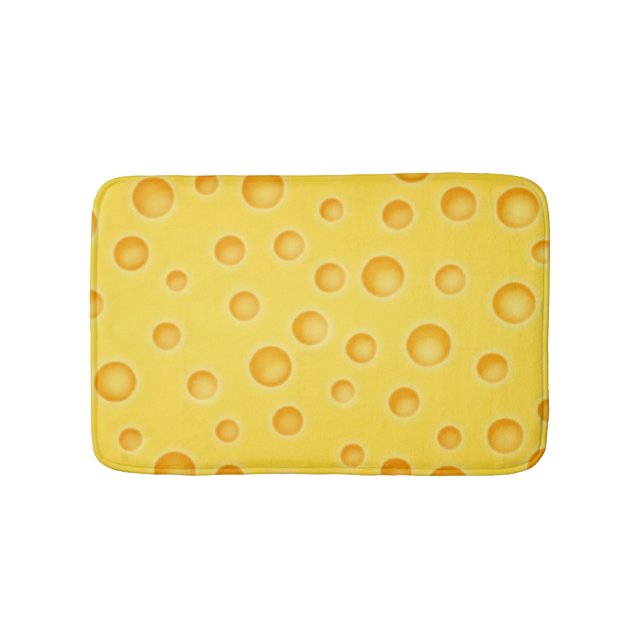 Alfombrilla De Baño Modelo de la textura de Cheezy del queso suizo (Anverso)