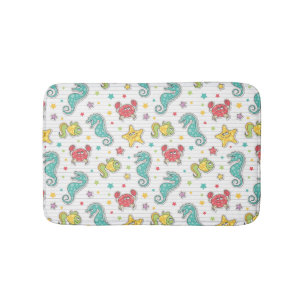 Alfombrilla De Baño modelo de las criaturas del mar