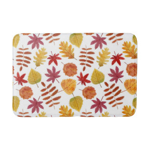 Alfombrilla De Baño Modelo de las hojas de otoño