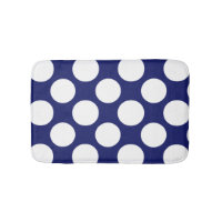 Modelo de lunares blanco de los azules marinos de