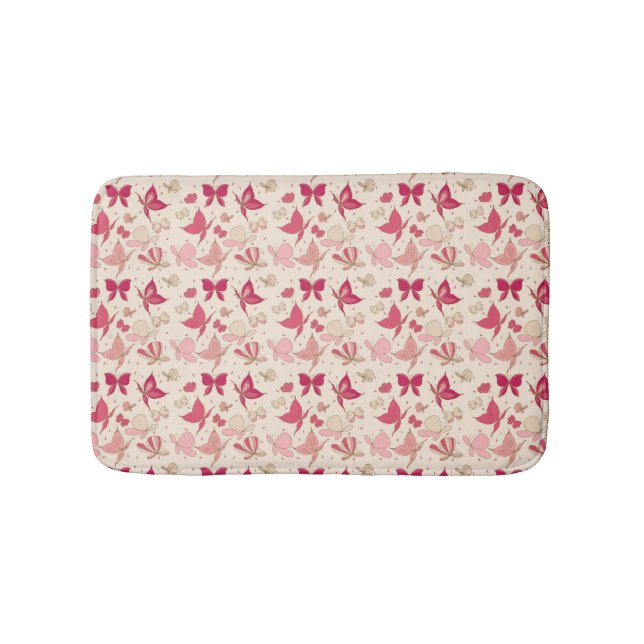 Alfombrilla De Baño modelo de mariposa 3 (Anverso)