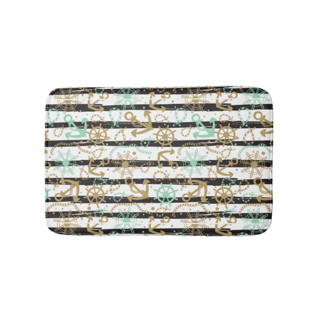Alfombrilla De Baño Modelo del ancla de mar (Anverso)