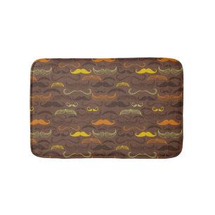 Alfombrilla De Baño Modelo del bigote, estilo retro 5