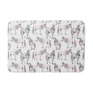 Alfombrilla De Baño Modelo del cuento de hadas del unicornio de la