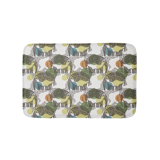Alfombrilla De Baño Modelo del elefante (Anverso)