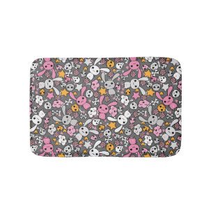 Alfombrilla De Baño modelo del gris del kawaii