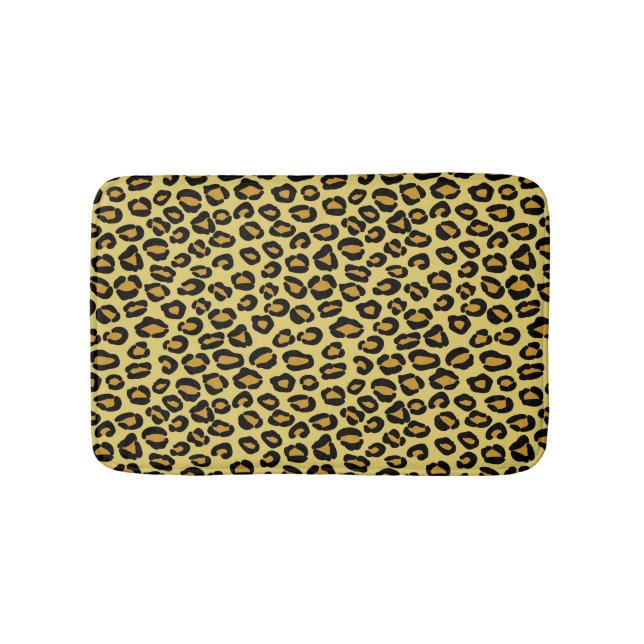 Alfombrilla De Baño Modelo del leopardo (Anverso)