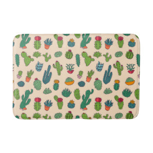 Alfombrilla De Baño Modelo derecho del cactus lindo