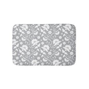 Alfombrilla De Baño Modelo floral del cordón