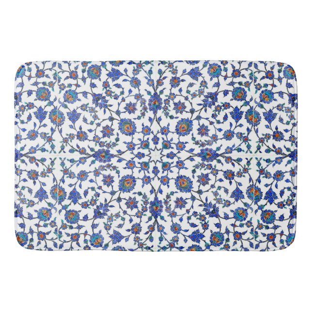 Alfombrilla De Baño Modelo floral turco hecho a mano antiguo de las (Anverso)
