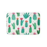 Modelo floreciente del cactus de la acuarela linda