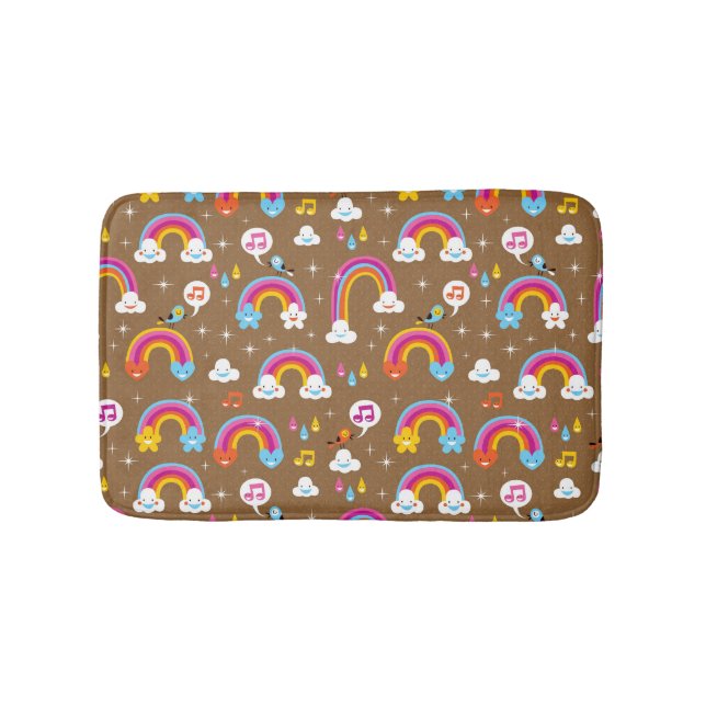 Alfombrilla De Baño modelo lindo de los arco iris (Anverso)