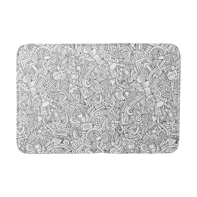 Alfombrilla De Baño Modelo médico de B&W (Anverso)
