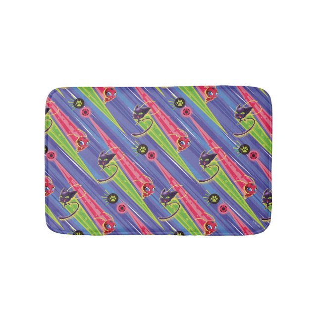 Alfombrilla De Baño Modelo milagroso de Kwamis Tikki y Plagg (Anverso)