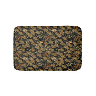 Alfombrilla De Baño Modelo oriental del dragón del mar