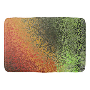 Alfombrilla De Baño Modelo rojo del verde y del oro