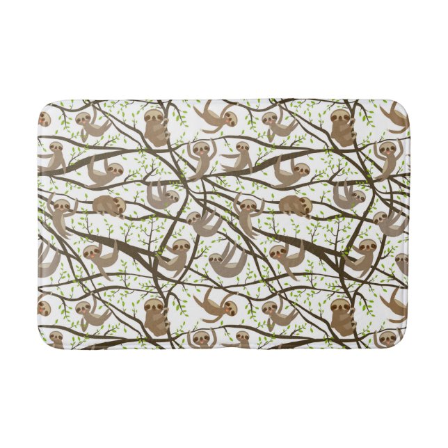 Alfombrilla De Baño Modelo sonriente de la pereza (Anverso)