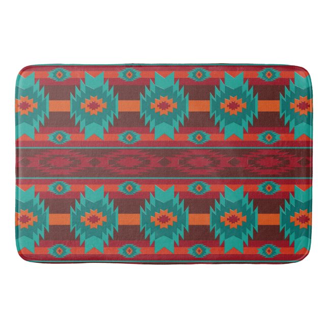 Alfombrilla De Baño Modelo tribal al sudoeste (Anverso)