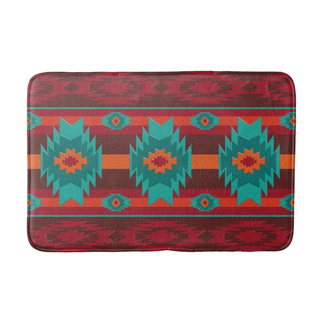 Alfombrilla De Baño Modelo tribal al sudoeste (Anverso)