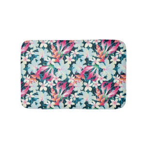 Alfombrilla De Baño Modelo tropical colorido